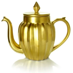 Sale MARIAGE FRÈRES Théière « RANGOON » Ceramique Email Platine Mat