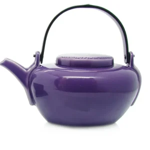 New MARIAGE FRÈRES Théière POETES SOLITAIRES Ceramique Email Platine